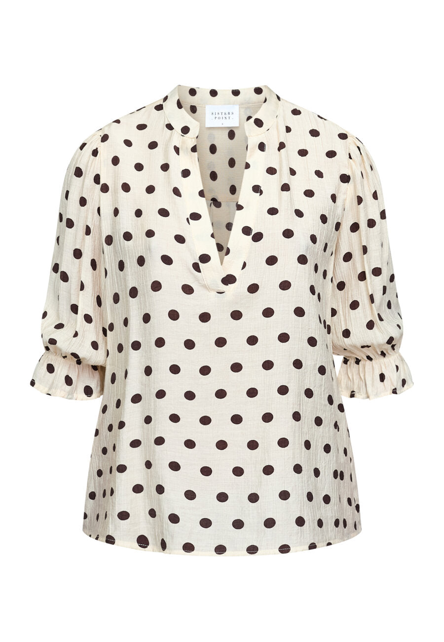 Sisters Point Venny Blus Polka dot