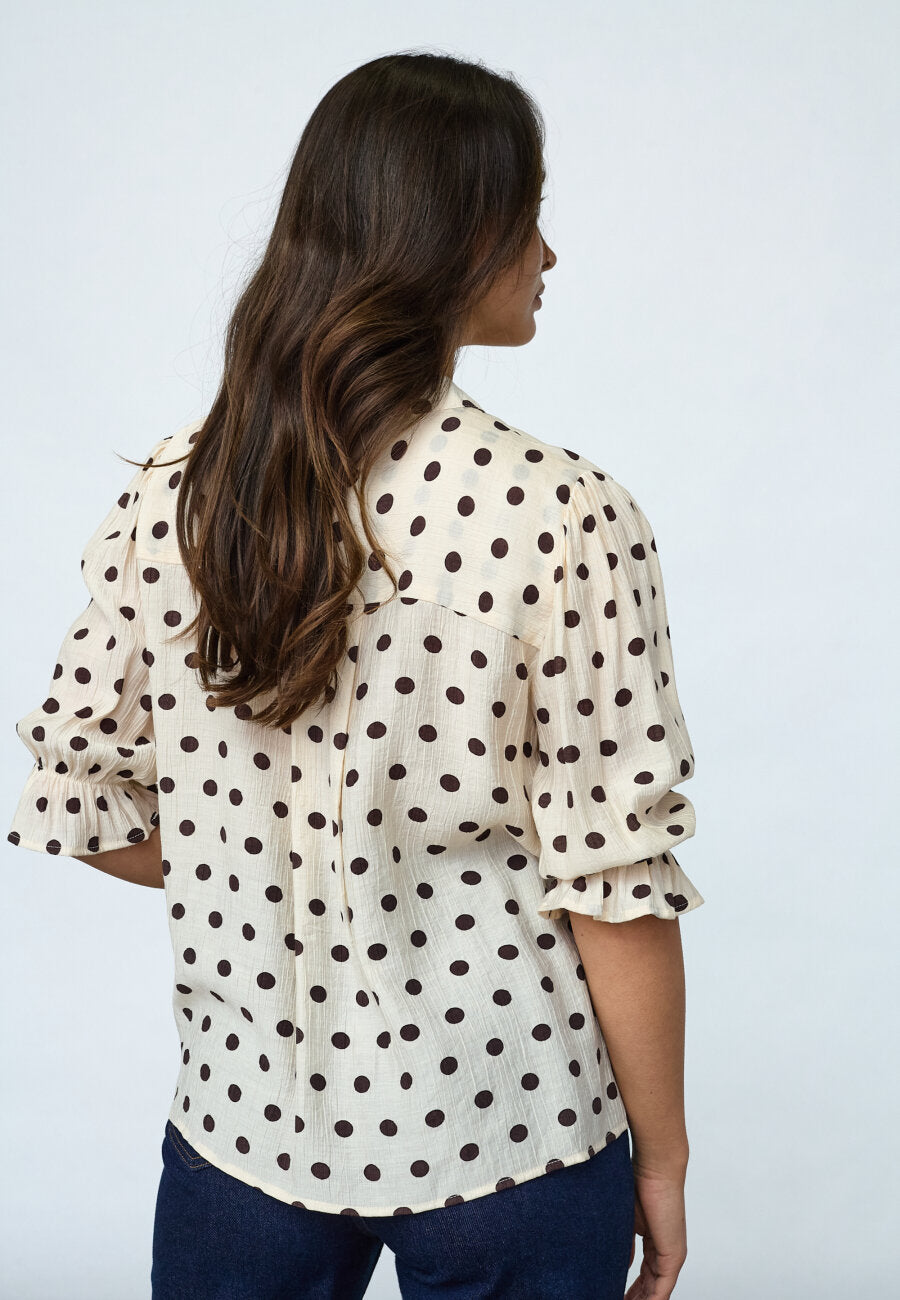 Sisters Point Venny Blus Polka dot