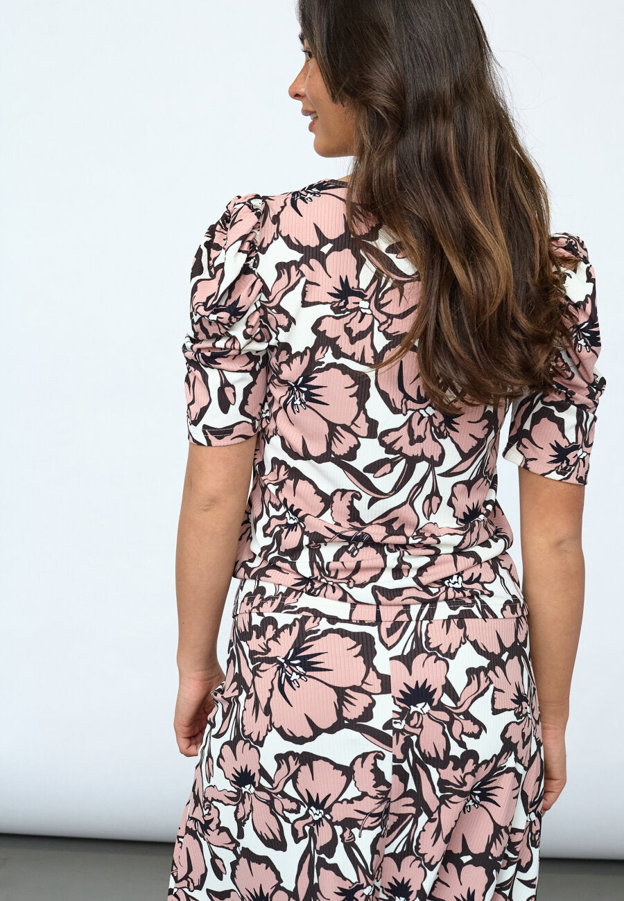 Sisters Point Vya T-shirt Mauve Flower