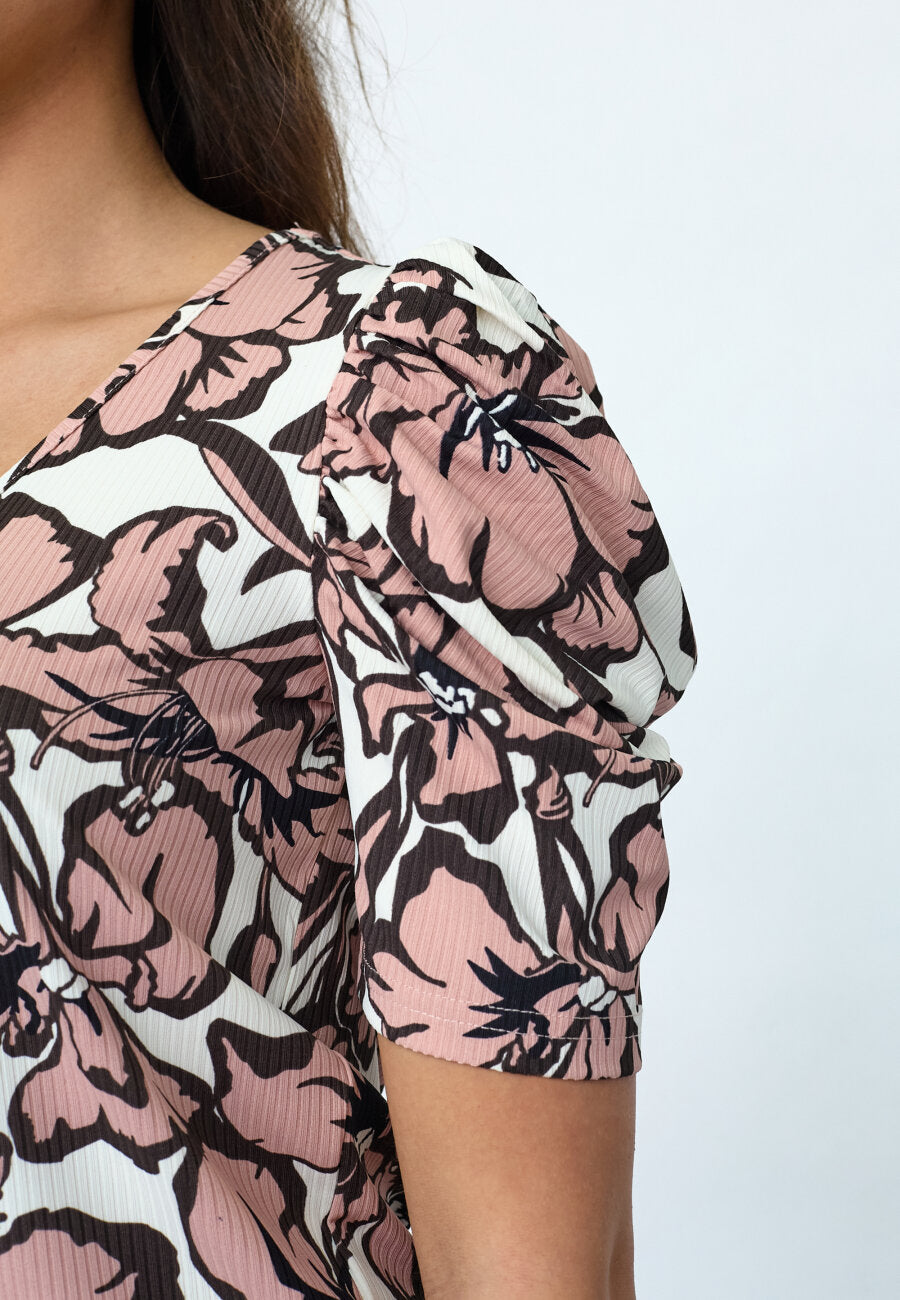 Sisters Point Vya T-shirt Mauve Flower