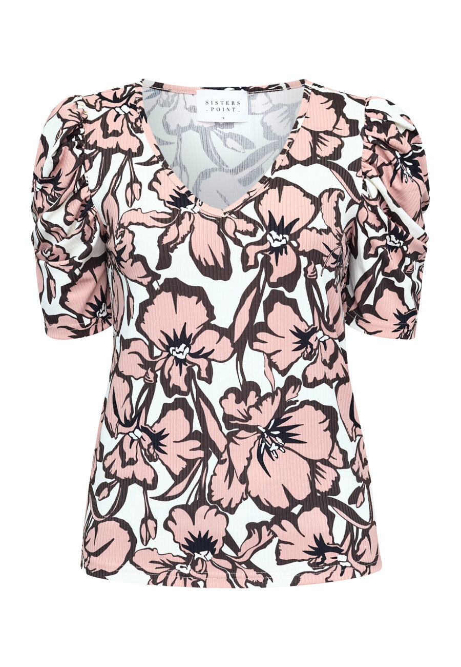 Sisters Point Vya T-shirt Mauve Flower