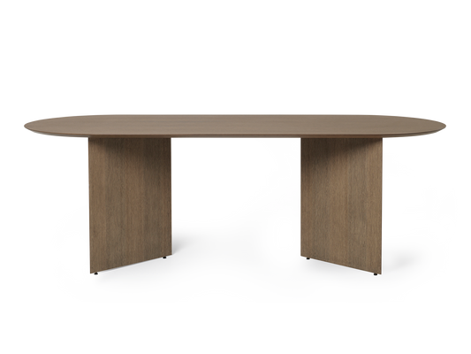 Ferm Living Mingle Bordsskiva Oval 220 cm - Mörkbetsad Ek