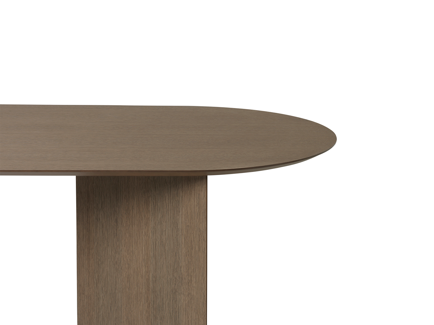 Ferm Living Mingle Bordsskiva Oval 220 cm - Mörkbetsad Ek
