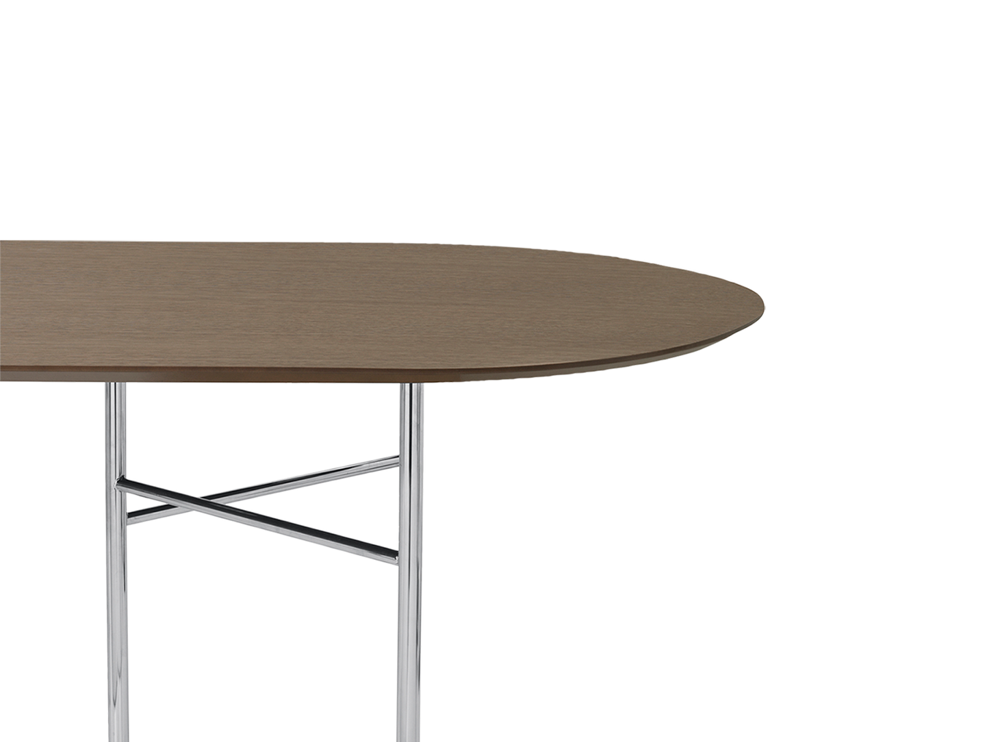 Ferm Living Mingle Bordsskiva Oval 220 cm - Mörkbetsad Ek