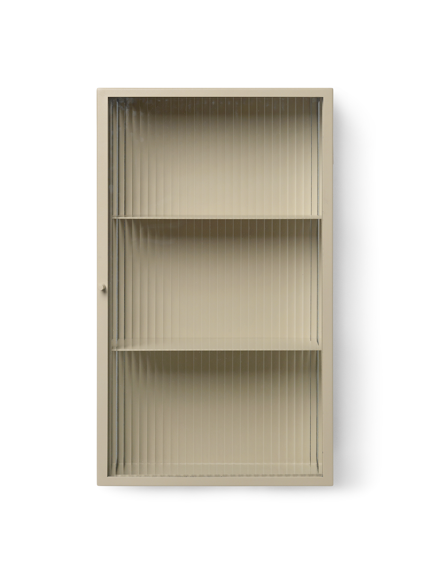 Ferm Living Haze Wall Cabinet - Reeded Glass - Cashmere