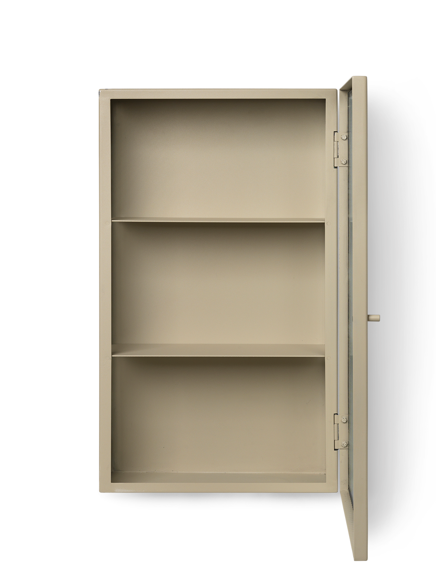 Ferm Living Haze Wall Cabinet - Reeded Glass - Cashmere