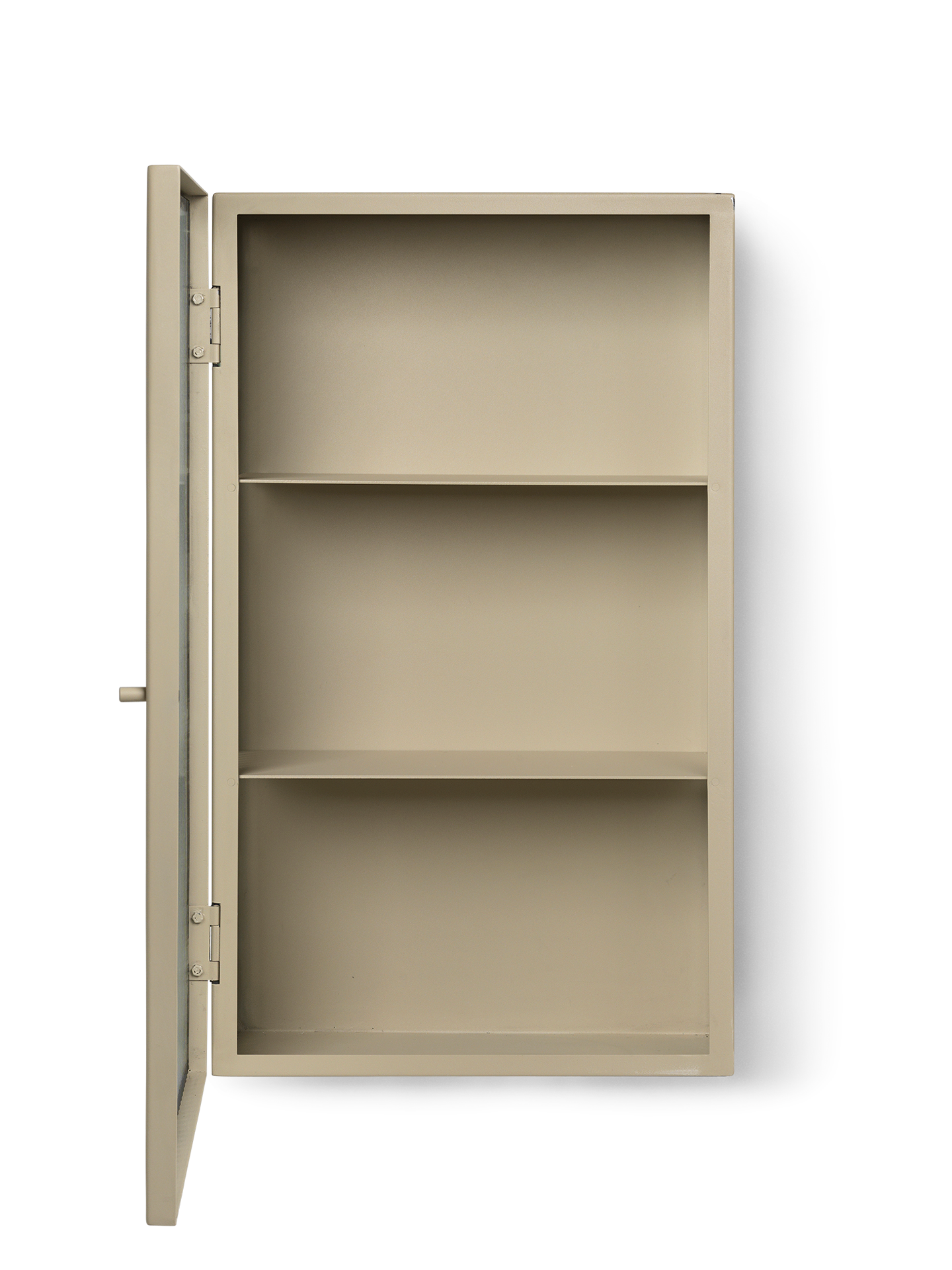 Ferm Living Haze Wall Cabinet - Reeded Glass - Cashmere