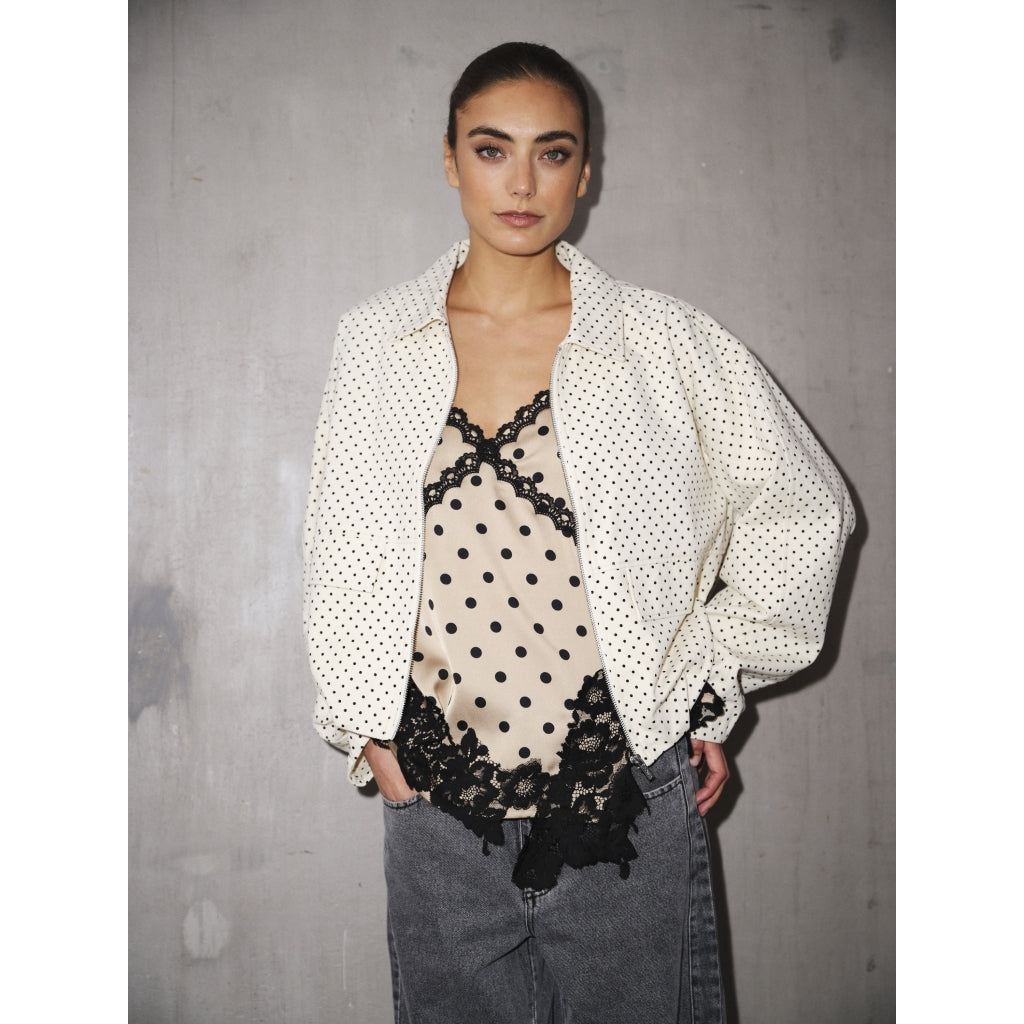 Gossia Dove Jacka Vit Polka dot