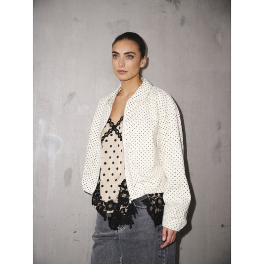 Gossia Dove Jacka Vit Polka dot