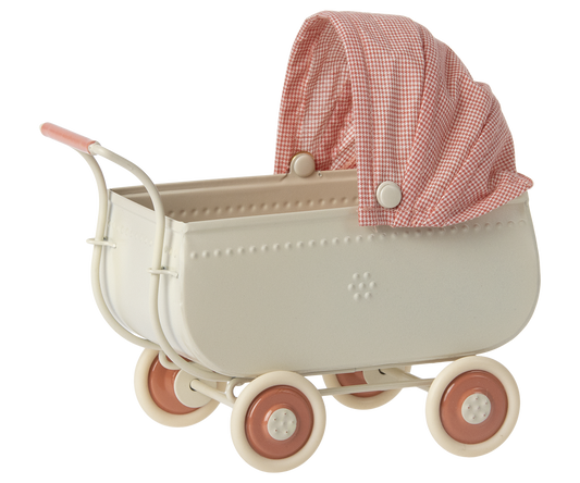 Maileg Pram, micro - Coral