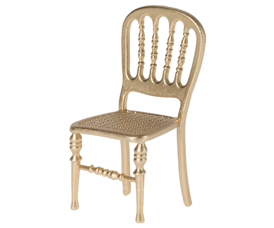Maileg Chair. Mouse - Gold