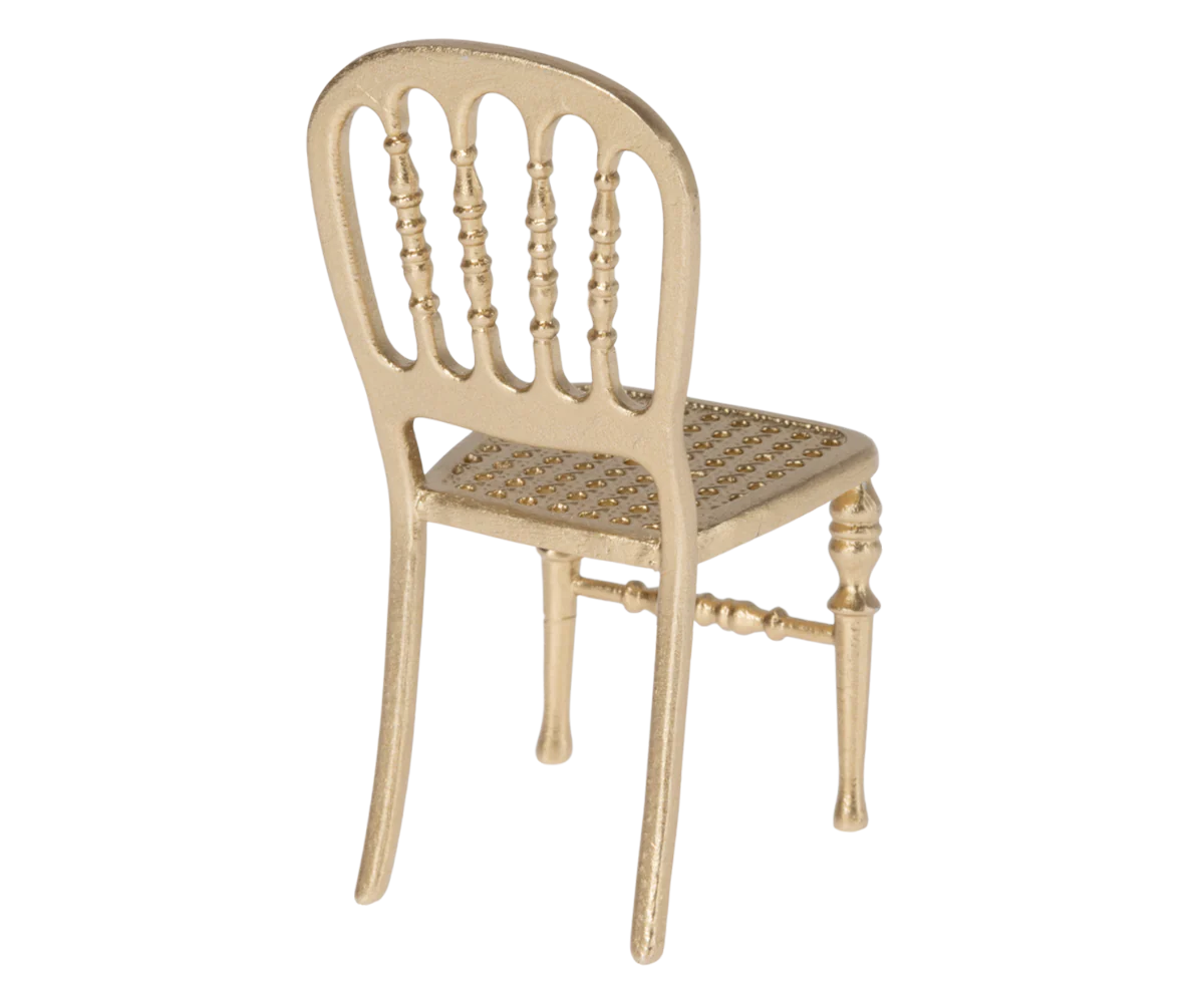 Maileg Chair. Mouse - Gold