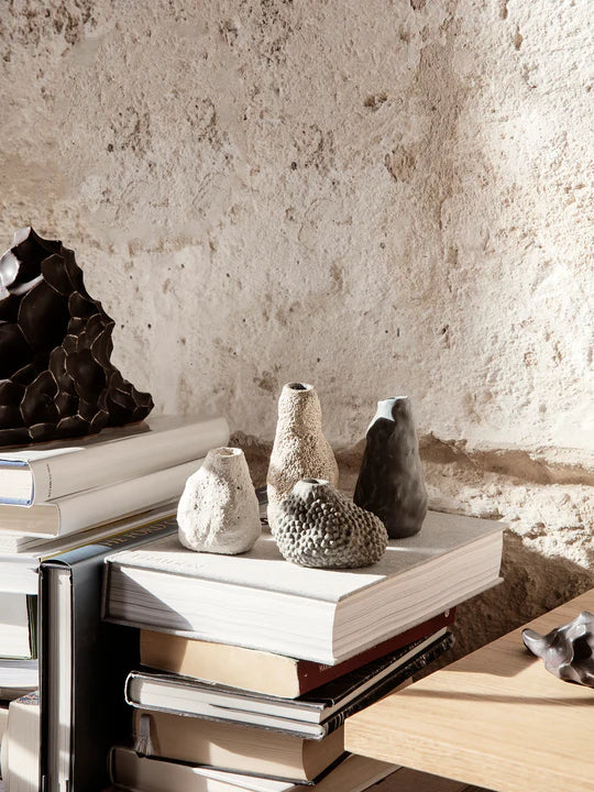 Ferm Living Vulca Mini Vase - Off-white Stone