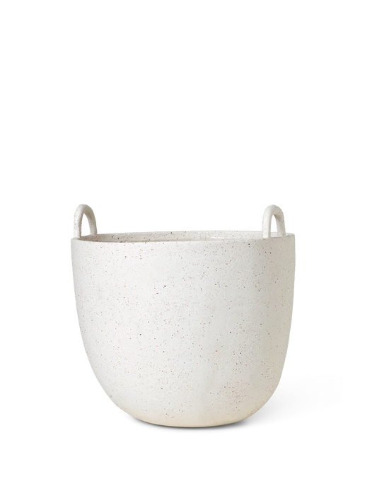 Ferm Living Speckle Pot - Large - Off-White