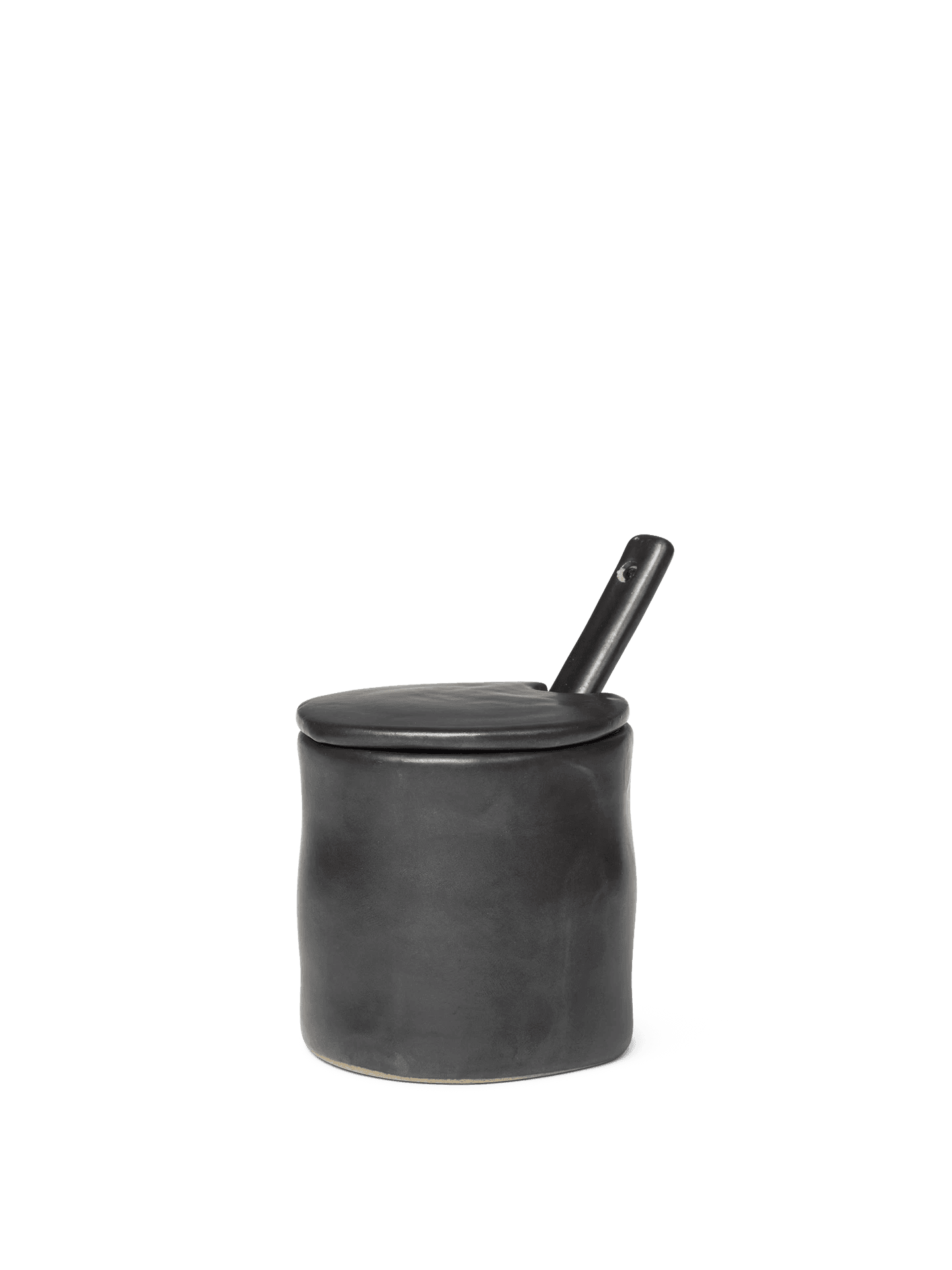 Ferm Living Flow Jar with spoon - Black