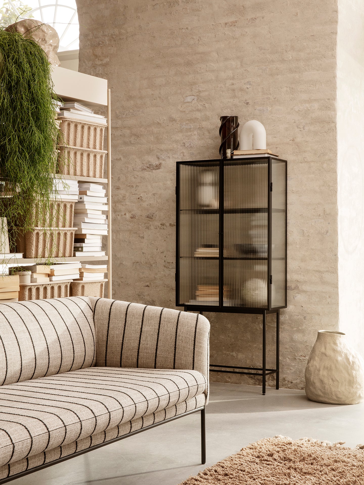 Ferm Living Vulca Vase - Large - Off-white Stone