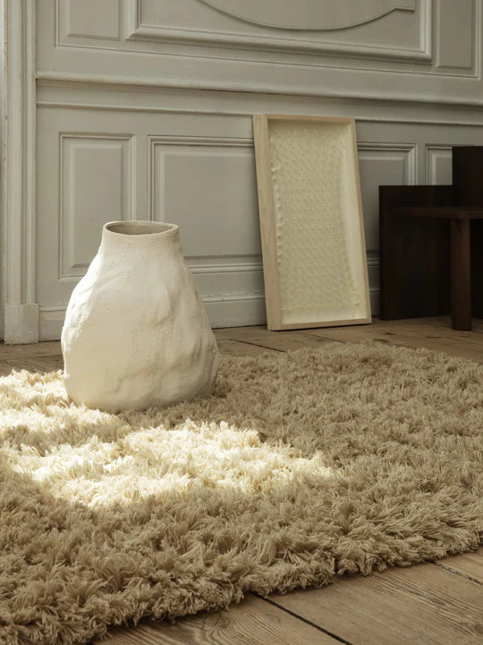 Ferm Living Vulca Vase - Large - Off-white Stone