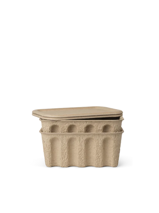 Ferm Living Paper Pulp Box - Small - Set om 2