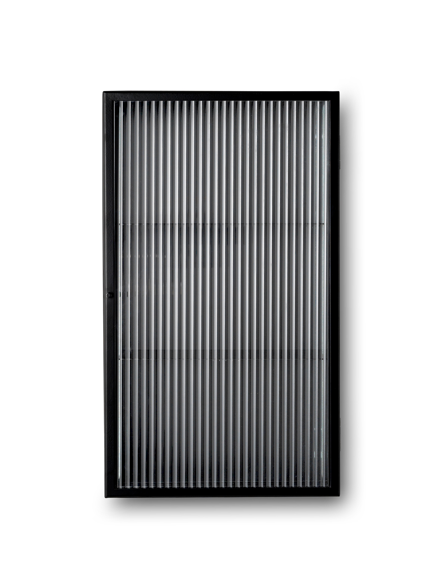 Ferm Living Haze Wall Cabinet - Reeded Glass - Black
