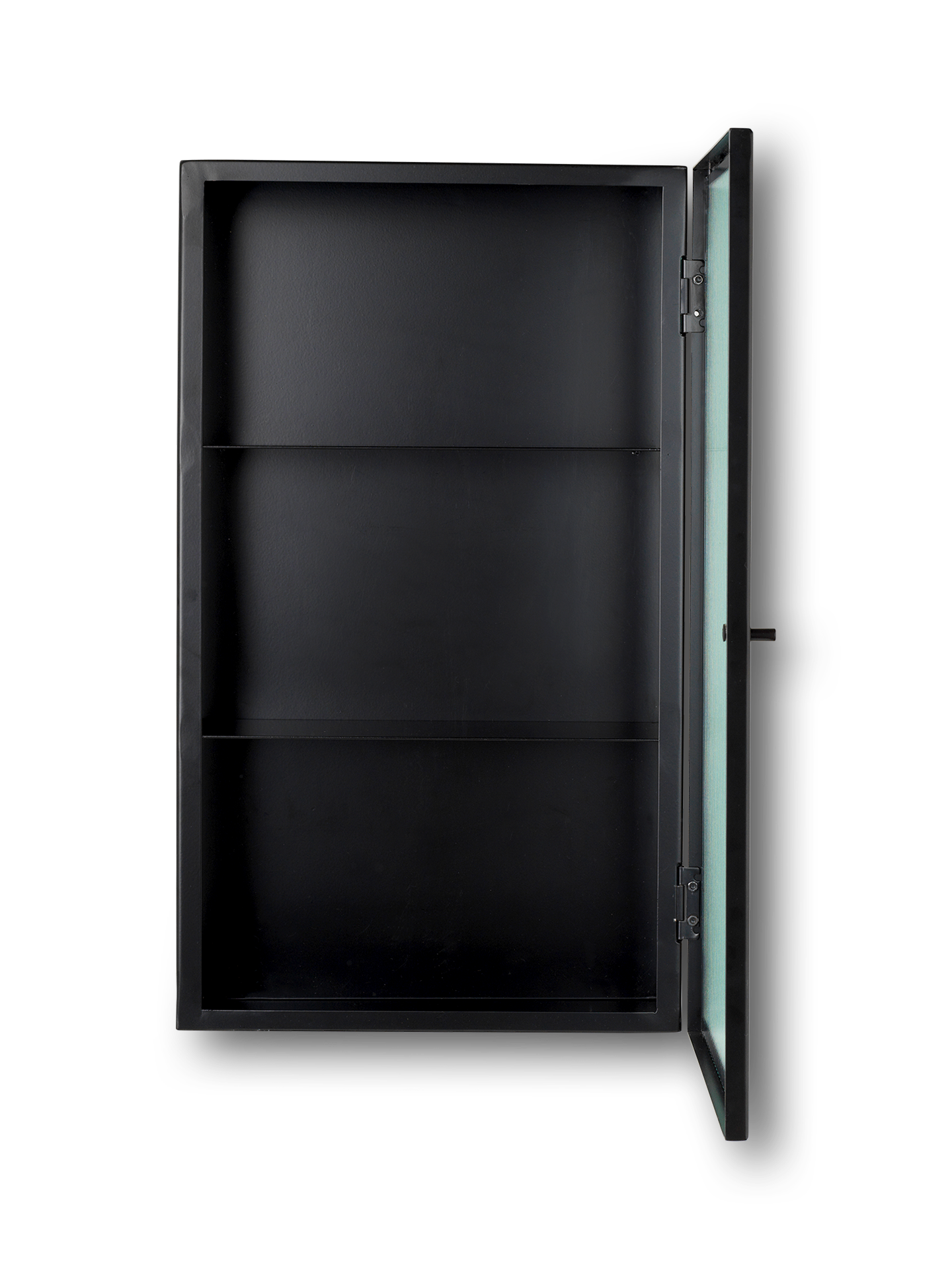 Ferm Living Haze Wall Cabinet - Reeded Glass - Black