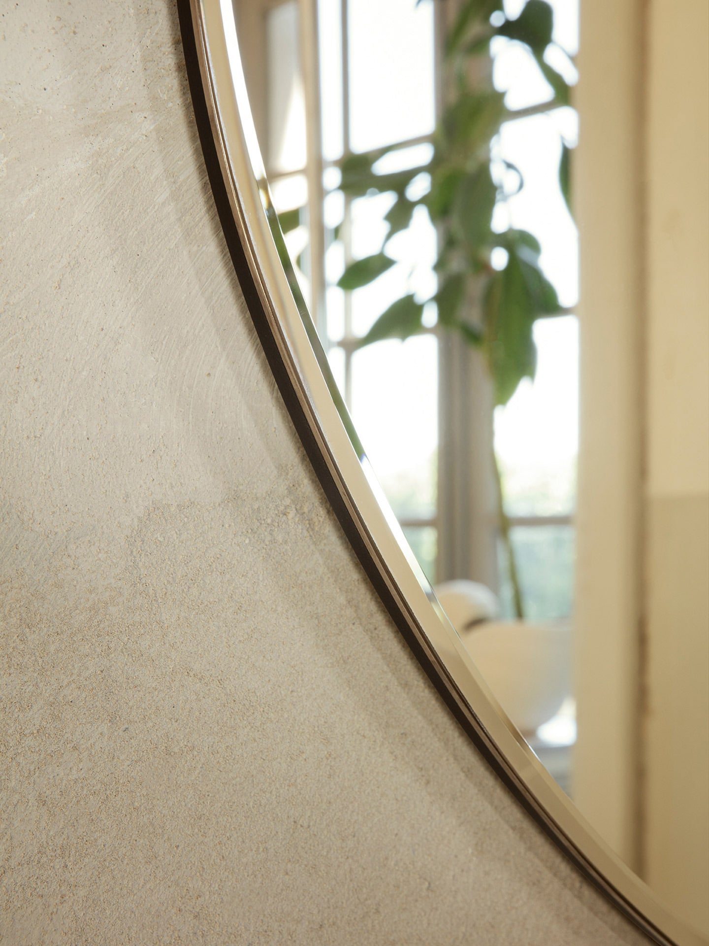 Ferm Living  Pond spegel - XL - Mörk krom
