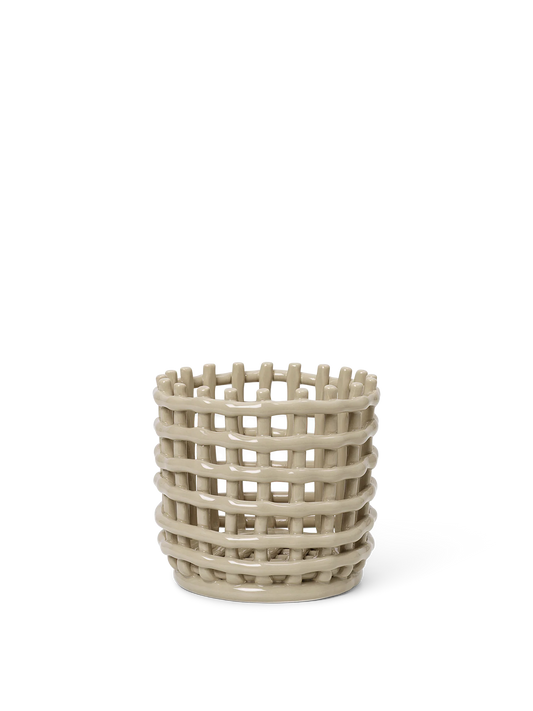 Ferm Living Ceramic Basket - Small