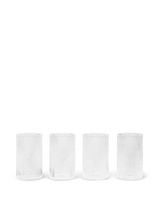 Ferm Living Ripple Verrines - Set of 4 - Clear