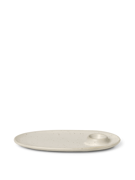 Ferm Living Flow Breakfast Plate - Off-white Speckle