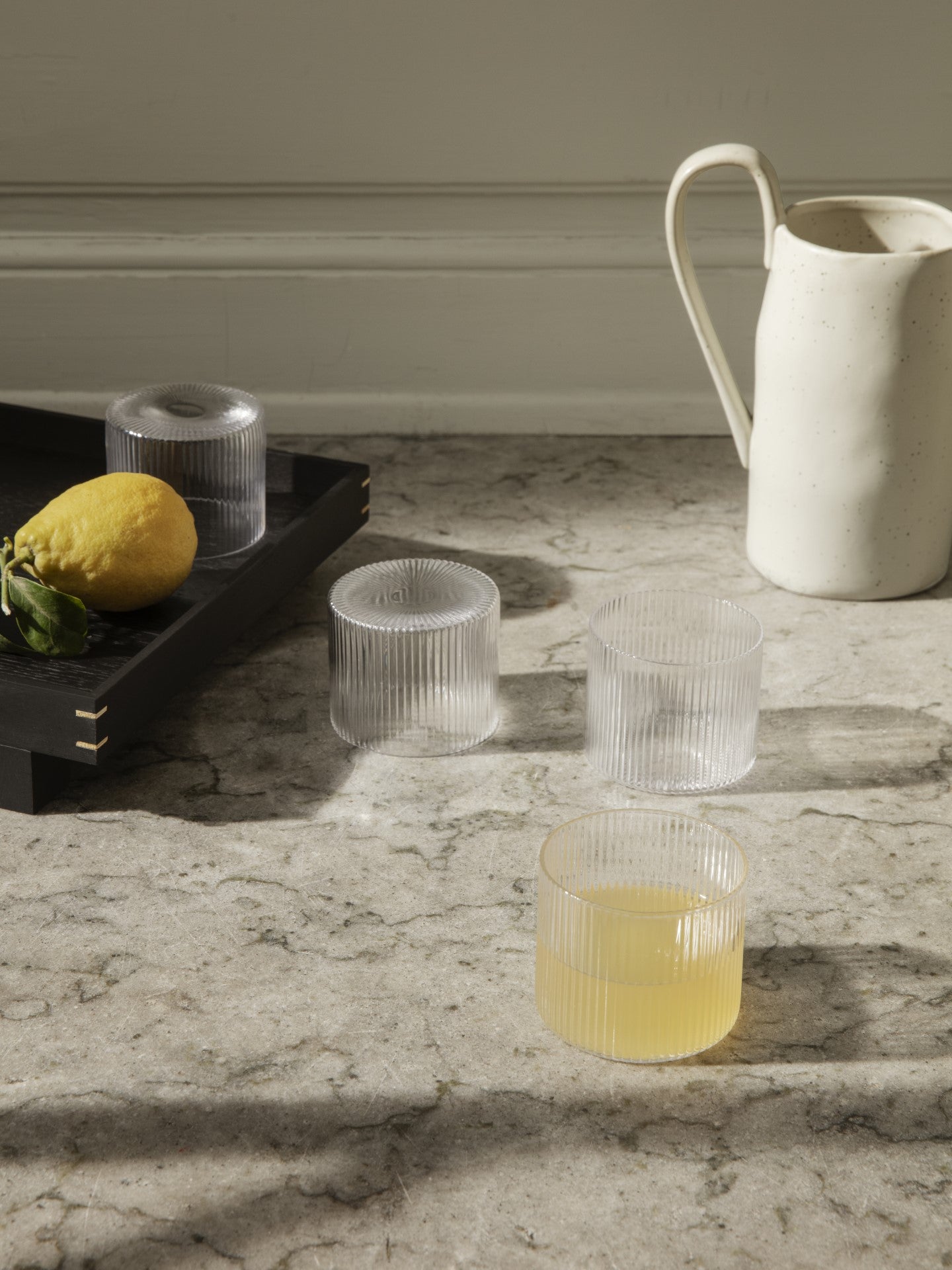 Ferm Living Flow Jug - Off-white Speckle