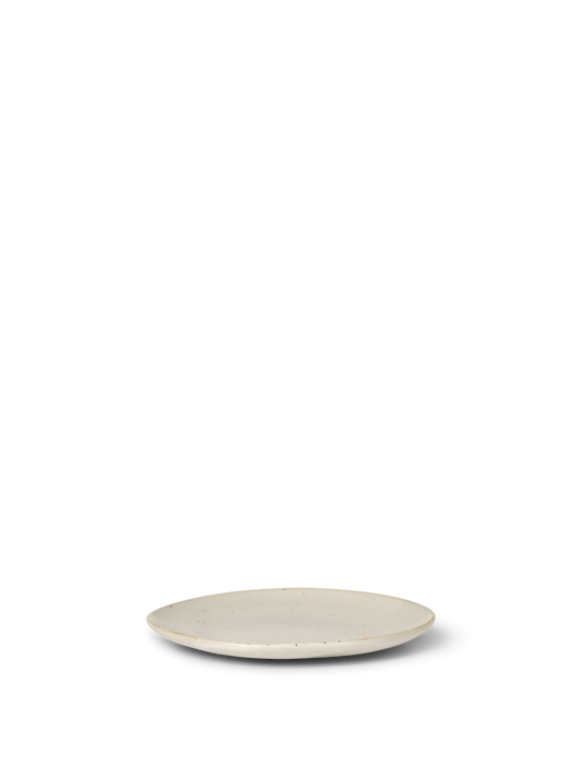 Ferm Living Flow Plate - Small - Off-white Speckle