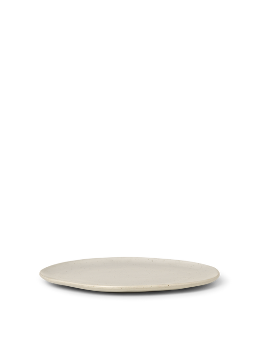 Ferm Living Flow Plate - Large - Off-white Speckle