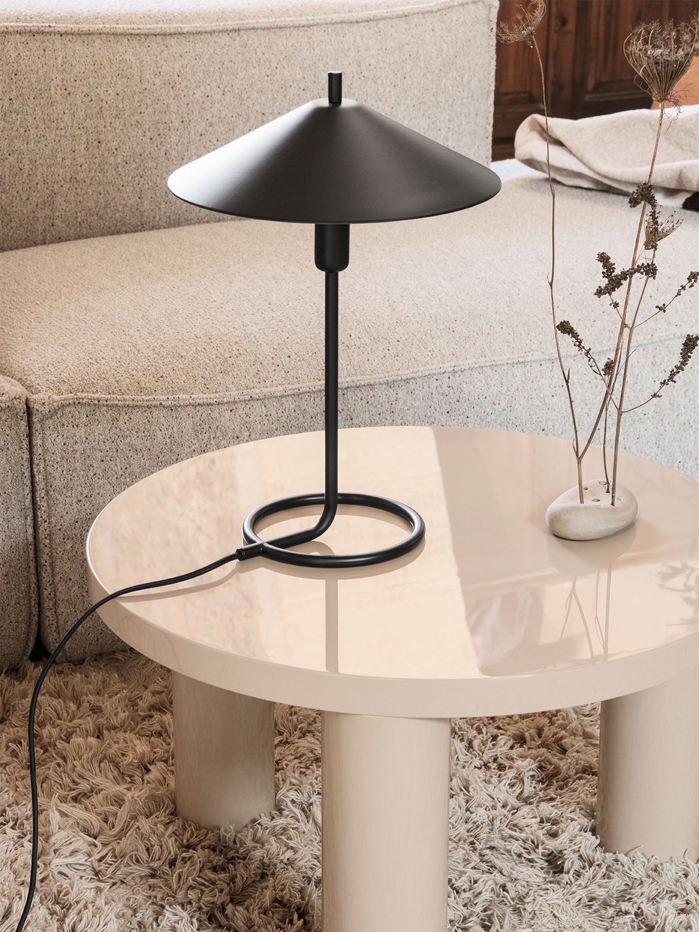 Ferm Living Filo Table Lamp - Black/Black
