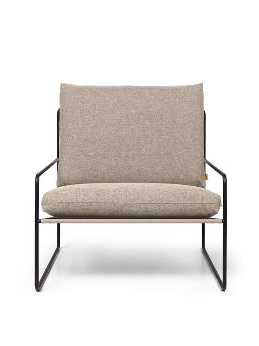 Ferm Living Desert 1-seater Dolce - Svart/Mörk Sand