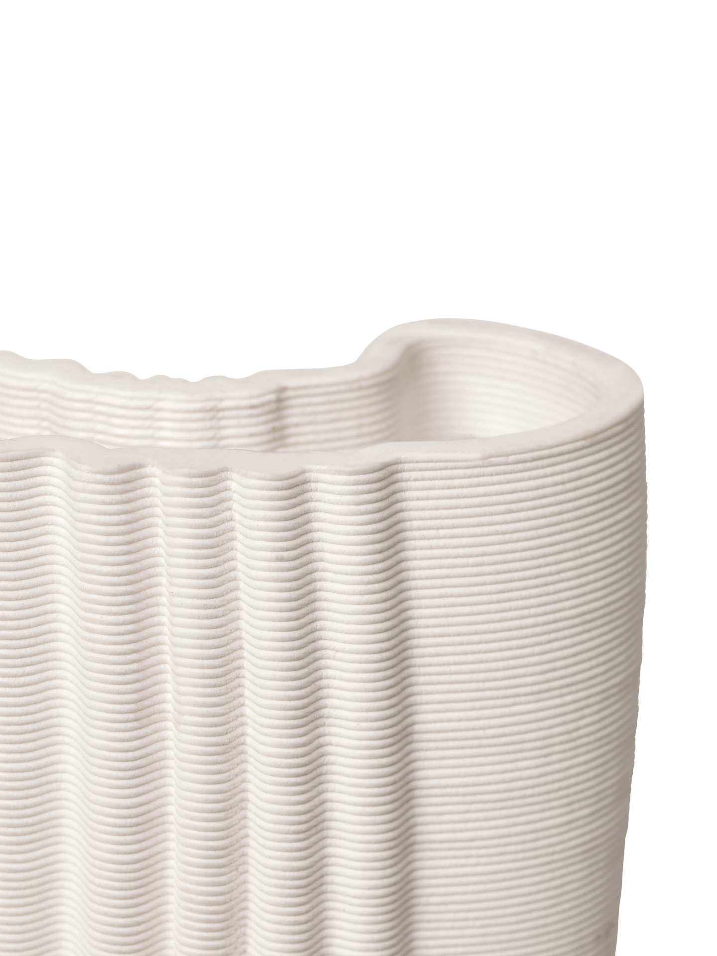 Ferm Living Moire Vas - H30 - Off-White