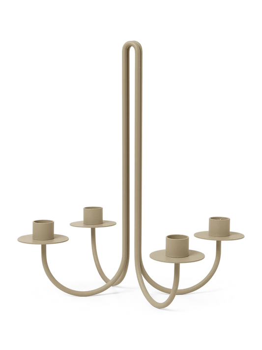 Ferm Living Sway Candelabra - Cashmere