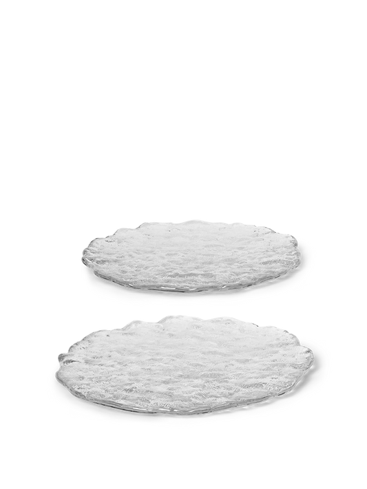Ferm Living Momento Glass Stones - L - Set of 2 - Clear