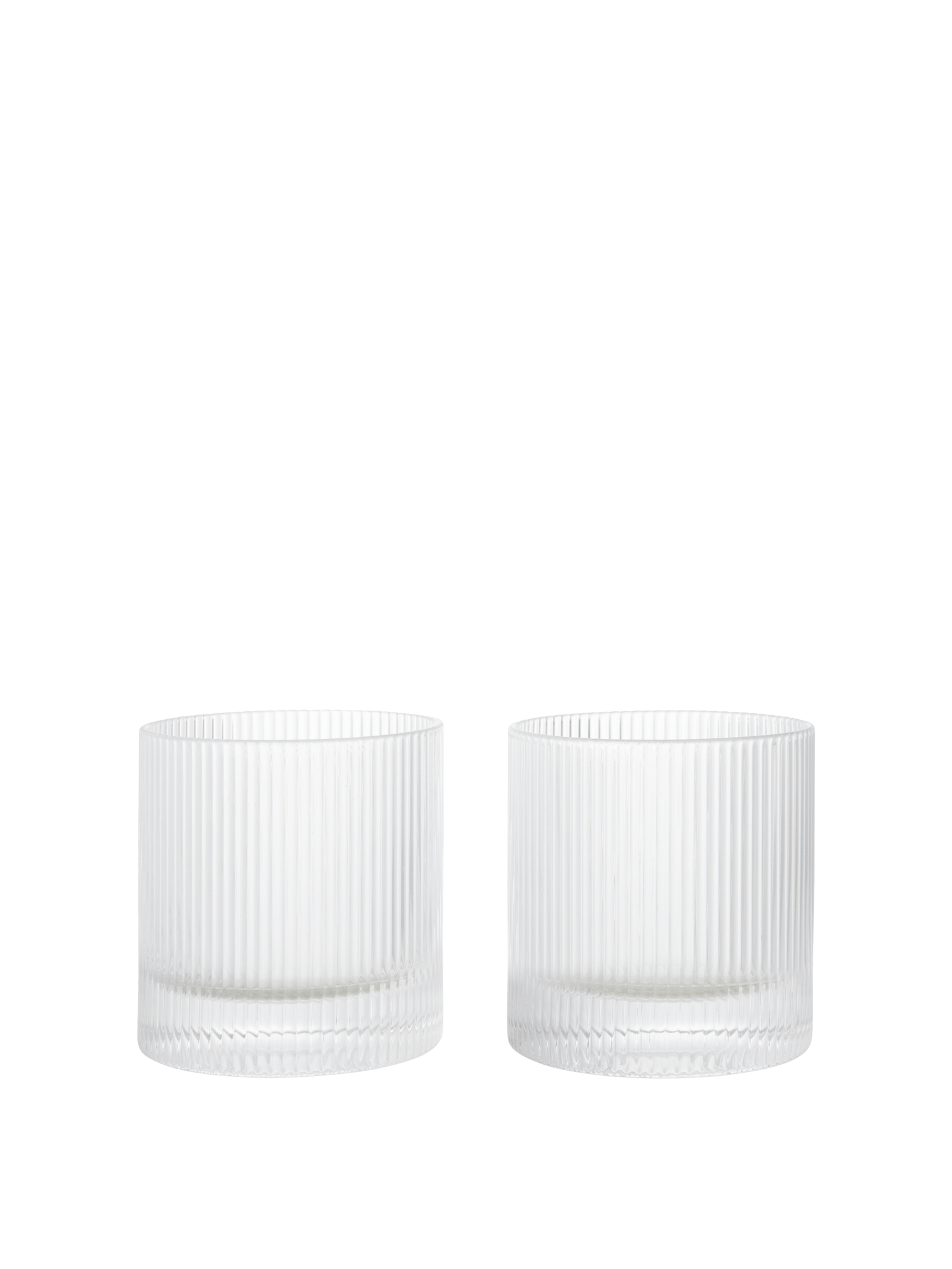 Ferm Living Ripple Tumbler glas 2-pack
