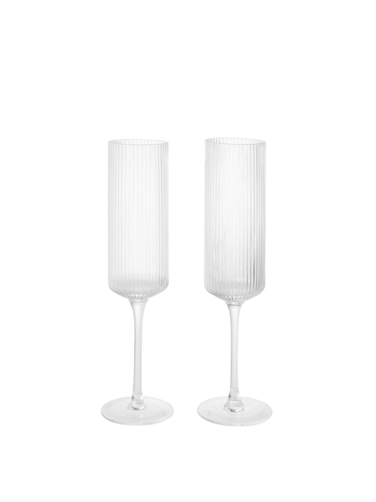 Ferm Living Champagneglas Flutes 2-p Klar