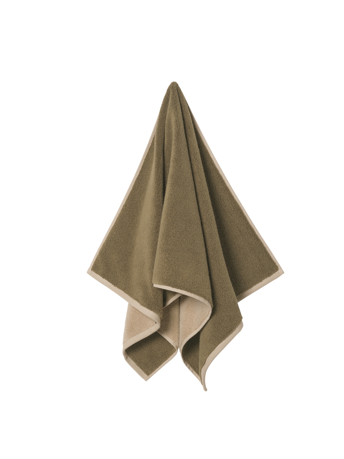 Ferm Living Ekko Badhandduk Olive/Kashmir