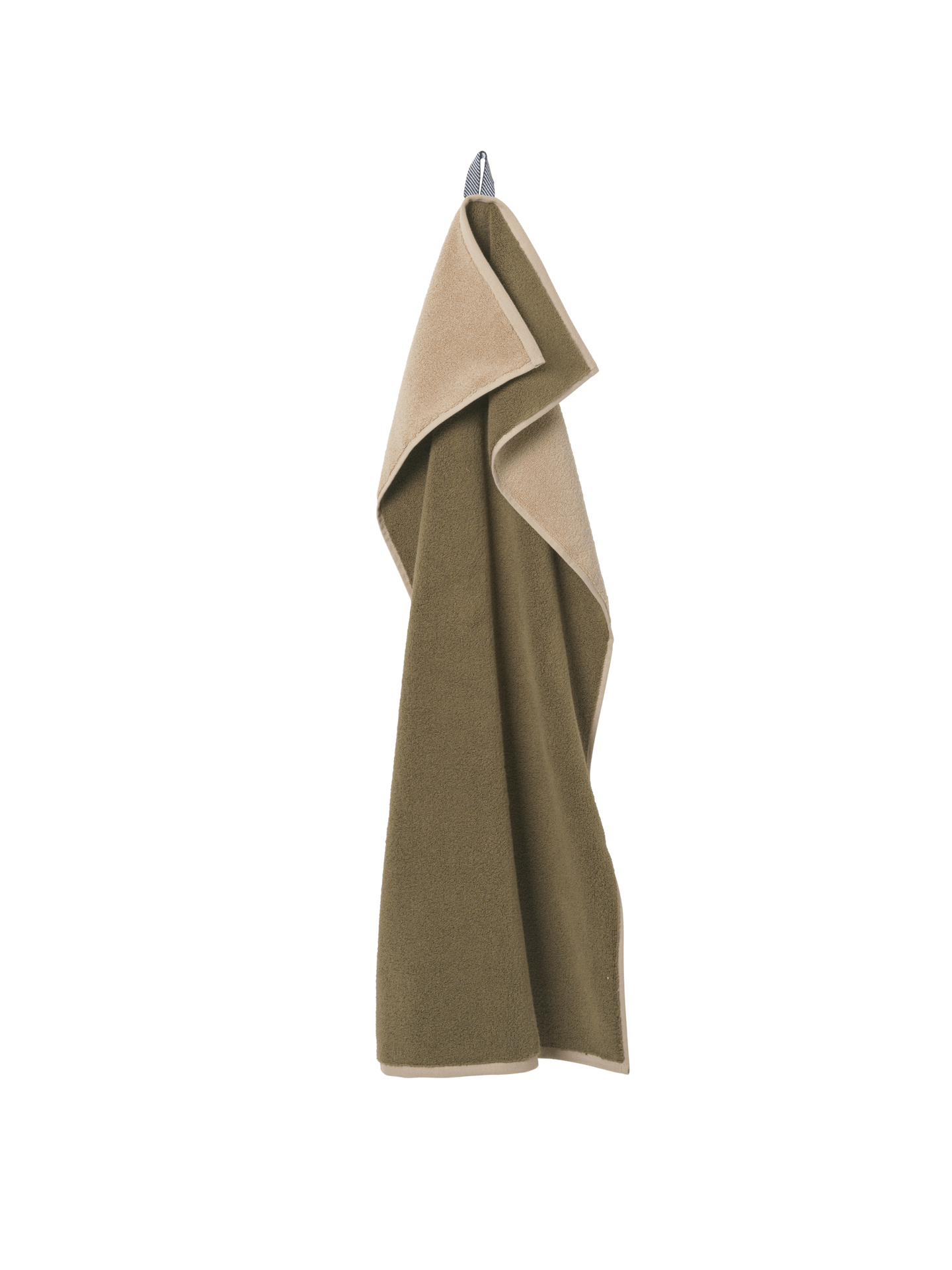 Ferm Living Ekko Badhandduk Olive/Kashmir