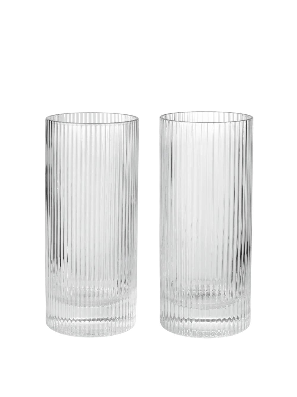 Ferm Living Ripple Highball Glas 2-pack