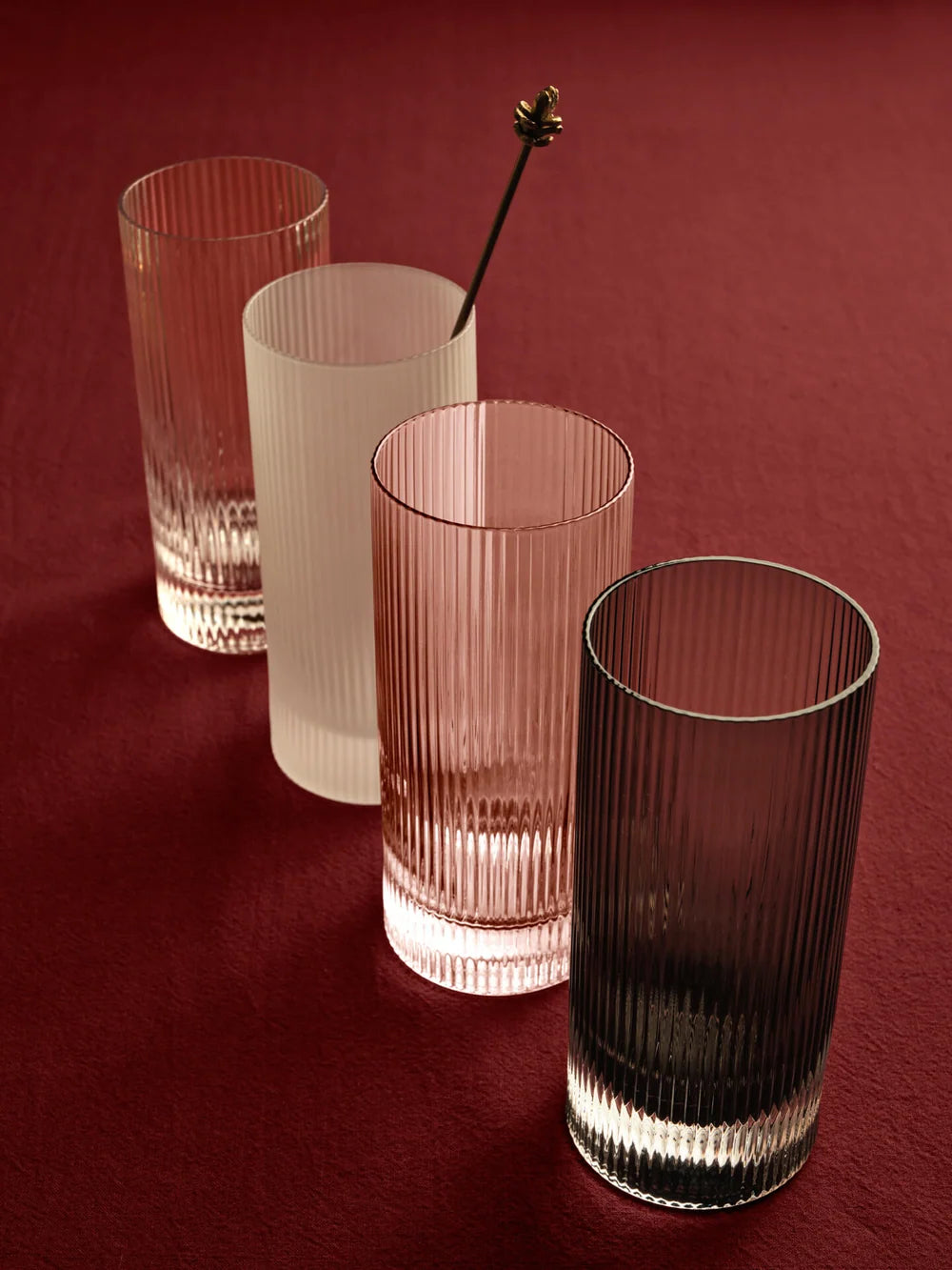 Ferm Living Ripple Highball Glas 2-pack