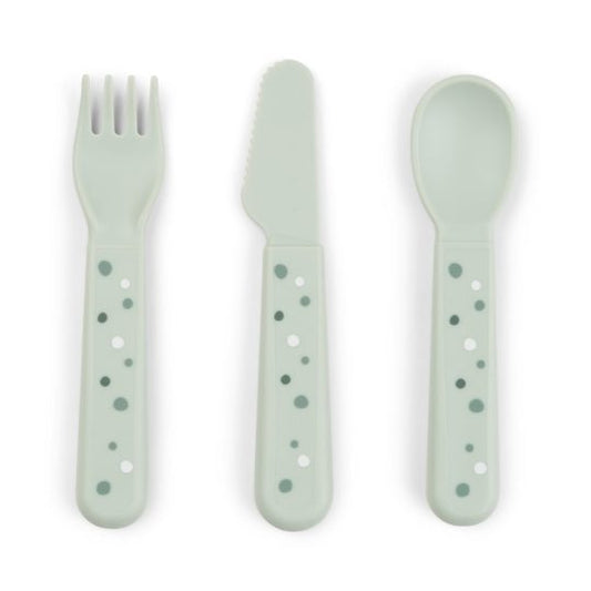 Done by Deer Foodie Bestickset Happy Dots Green