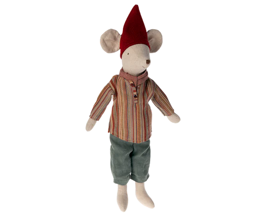 Maileg Christmas Mouse, Medium  Boy