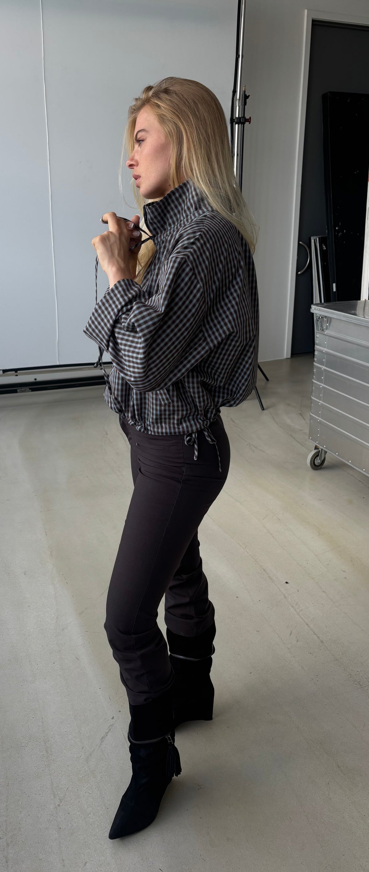 Continue Stine rutig blus