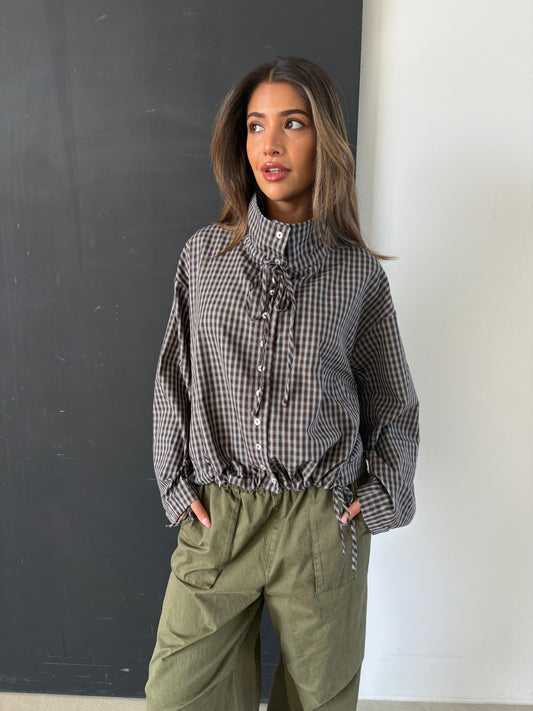 Continue Stine rutig blus