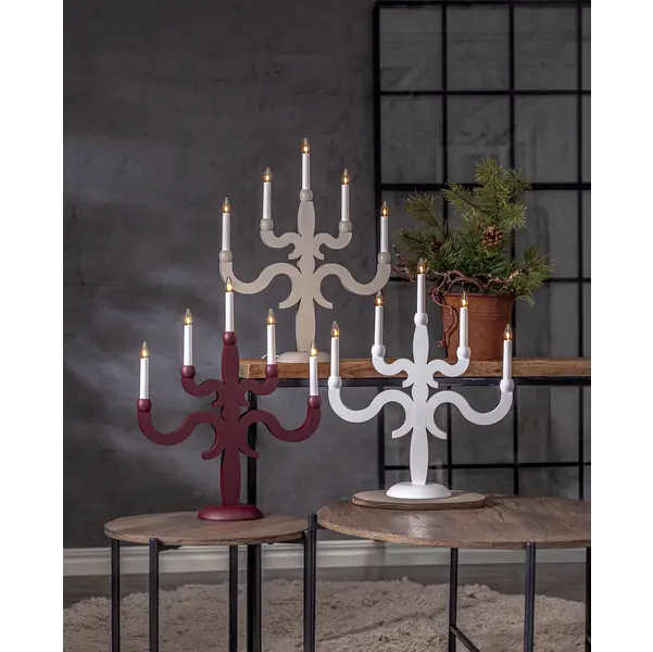 Ljusstake Canna Vit