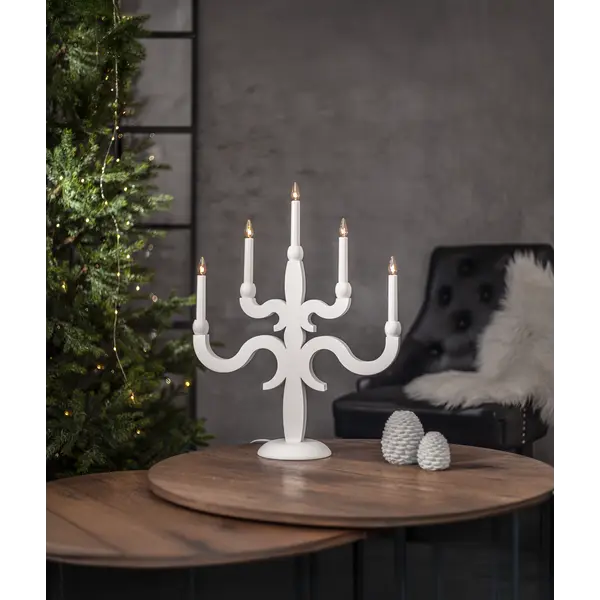 Ljusstake Canna Vit