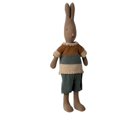 Maileg Rabbit Size 2 Brown Shirt and Shorts