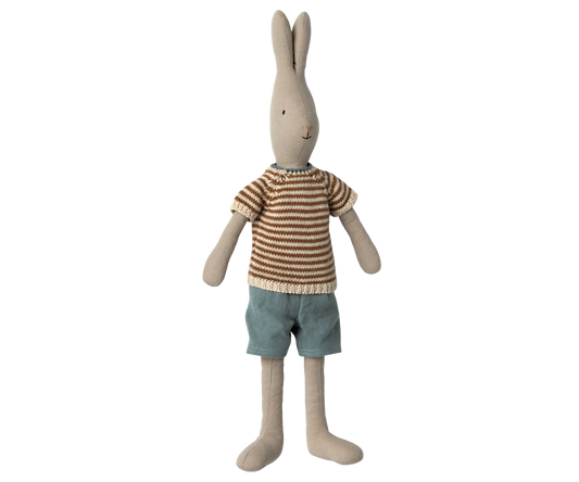 Maileg Rabbit Size 3 Classic Knitted shirt and shorts